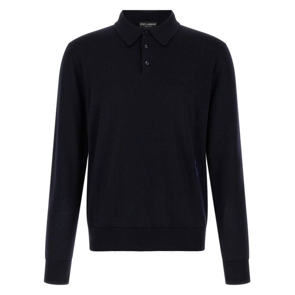 Dolce & Gabbana Men Virgin Wool Polo Shirt